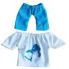 Chenfly Mini Finger Clothes for Kids | Fingertip Pants T-Shirt Set Fingerboarding Scooter Skateboards Accessories Interactive Toys Game Movement Party Favors Children Boys Girls Fun Gifts, Blue view 1