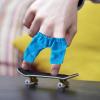 Chenfly Mini Finger Clothes for Kids | Fingertip Pants T-Shirt Set Fingerboarding Scooter Skateboards Accessories Interactive Toys Game Movement Party Favors Children Boys Girls Fun Gifts, Blue view 2
