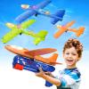 Fuwidvia 3 Pack Airplane Launcher Toys, 13.2'' LED Foam Glider Plane Toy for Boys, 2 Flight Modes Outdoor Flying Toys Birthday Gifts for Boys Girls 4 5 6 7 8 9 10 11 12 Year Old (Blue&Green&Orange) view 1