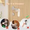 SAFELON 2 Pcs Door Lever Locks for Childproof & Petproof, Door Handle Locks for Toddlers, Baby Safety Locks for Toddlers (White) view 3
