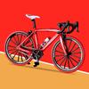 1:8 Scale Die-Cast Alloy Mini BMX Mountain Bike Finger Bicycle Model Toy Desktop Decoration Crafts for Cycling Lovers Bike Racers Athletes Children Boys and Girls (Red) view 2