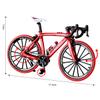 1:8 Scale Die-Cast Alloy Mini BMX Mountain Bike Finger Bicycle Model Toy Desktop Decoration Crafts for Cycling Lovers Bike Racers Athletes Children Boys and Girls (Red) view 3