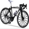 1:8 Scale Die-Cast Alloy Mini Mountain Bike Bicycle Model Toy Desktop Decoration Crafts for Cycling Lovers Bike Racers Athletes Children Boys and Girls (Black) view 1
