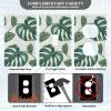 YYZZH Green Tropical Monstera Tree Leaves Jungle Palm Leaf Floral Pattern Unused Outlet Cover Switch Plate 2.9" X 4.6" Light Outlet Wall Plate Decoration Wallplate Cover view 3