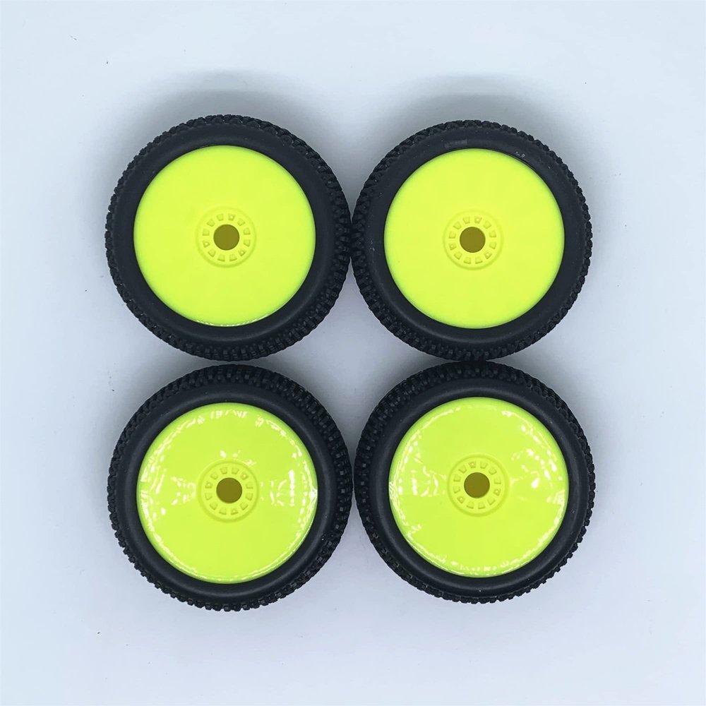 KingVal 4PCS Replacement Durable RC Tyre Wheel 112x46mm Hex Joint 17mm Compatible with 1/8 Off-road Car Buggy Redcat Team Losi VRX HPI Kyosho HSP Carson Hobao RC Car