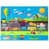 WATINC 35Pcs Vehicle Felt Story Board Set 3.5Ft Preschool Transportation Themed Storytelling Cars Train Trucks Planes Boats Early Learning Interactive Play Kit Wall Hanging Gift for Toddlers Kids view 1