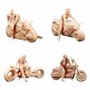 ZEDACA (4 Pcs) 1:64 Cavalry Locomotive Men Women Miniature Sand Table Villain Scene White Model Need to Be Colored by Yourself(Height About 2.8cm) view 1