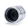 Que-T 4pcs/Set Metal Rear Wheel Rims Hubs for 1:14 Tamiya Trailer Tractor Truck Climbing RC Car view 4