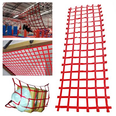 DREAMOSA Cargo Climbing Net,Rope Netting,Kids Playground Outdoor Swingset Ninja Slackline Obstacle Course Outside Play Equipment Safety Nets Heavy Duty Climbing Wall Jungle Gym,Custom Net