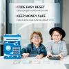 ATM Piggy Bank for Boys Girls, Vcertcpl Mini ATM Coin Bank Money Saving Box with Password, Kids Safe Money Jar for Adults with Auto Grab Bill Slot, Great Gift Toy Bank for Kids(Camouflage Blue) view 2