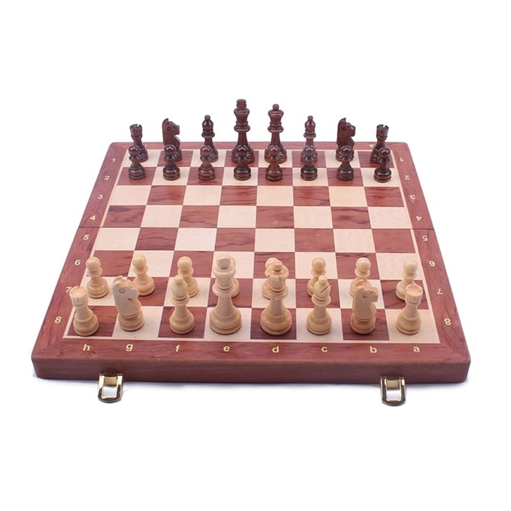 WDBB Chess Chess Set,Magnetic International Chess Shatter Resistant,Travel Portable Folding Set,15.1''/17.7'' Chess Puzzle Game Gifts for Chess Lovers and learners (Size : 15.1 * 15.1in)