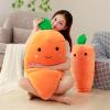 ASkinds Cartoon Carrot Plush Toy, 30inch Cute C arrot Shape Pillow Stuffed Carro t Toy Soft Doll for Boys Girls view 2