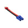JFtech 3 pcs EC5 Female to T-Plug Male Connector Conversion Adapter 12 AWG Wire Cable for RC Hobby FPV Drone Car Lipo NiMH Battery ESC view 4