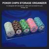 1pc Box Chip Rack Acrylic Organizer Poker Chips Storage Organizer Poker Chip Container Poker Chips Container Poker Chips Organizer Creative Chips Container Poker Chips Case view 3