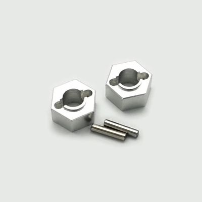 Wheel Hex with Pin for Losi Mini-T 2.0 Mini-B LOS212011 Aluminum 2pcs Silver