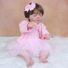 YIHANGG 50cm Sleeping Reborn Baby Doll Realistic 3D-Paint Skin with Visible Veins 20 Inch Eyes Closed Toddler Doll Soft Silicone Girl Toy Like Real Art Doll Dress Up view 2