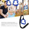 Kids Plastic Gymnastic Rings, 331lb Capacity Plastic Adjustable Straps Gymnastic Rings Pull Up Rings Buckle Straps Pull Up Exercise Rings Non-Slip Rings Olympic Rings Workout Strength Training(Blue) view 2