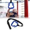 Kids Plastic Gymnastic Rings, 331lb Capacity Plastic Adjustable Straps Gymnastic Rings Pull Up Rings Buckle Straps Pull Up Exercise Rings Non-Slip Rings Olympic Rings Workout Strength Training(Blue) view 3