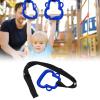 Kids Plastic Gymnastic Rings, 331lb Capacity Plastic Adjustable Straps Gymnastic Rings Pull Up Rings Buckle Straps Pull Up Exercise Rings Non-Slip Rings Olympic Rings Workout Strength Training(Blue) view 4