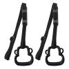 Kids Plastic Gymnastic Rings, 331lb Capacity Plastic Adjustable Straps Gymnastic Rings Pull Up Rings Buckle Straps Pull Up Exercise Rings Non-Slip Rings Olympic Rings Workout Strength Training(Black) view 1