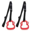 Kids Plastic Gymnastic Rings, 331lb Capacity Plastic Adjustable Straps Gymnastic Rings Pull Up Rings Buckle Straps Pull Up Exercise Rings Non-Slip Rings Olympic Rings Workout Strength Training(Red) view 1
