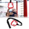 Kids Plastic Gymnastic Rings, 331lb Capacity Plastic Adjustable Straps Gymnastic Rings Pull Up Rings Buckle Straps Pull Up Exercise Rings Non-Slip Rings Olympic Rings Workout Strength Training(Red) view 2