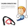 Kids Plastic Gymnastic Rings, 331lb Capacity Plastic Adjustable Straps Gymnastic Rings Pull Up Rings Buckle Straps Pull Up Exercise Rings Non-Slip Rings Olympic Rings Workout Strength Training(Red) view 4