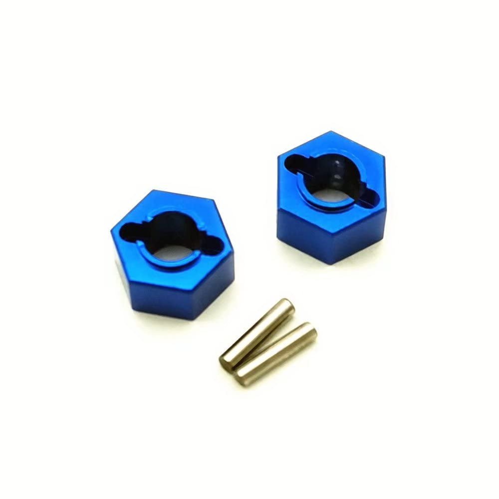 Wheel Hex with Pin for Losi Mini-T 2.0 Mini-B LOS212011 Aluminum 2pcs Blue