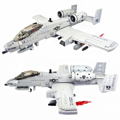 MEOA A10 Warthog Plane Building Toys 961PCS WW2 Fighter Jet Building Blocks Set Air Force Airplane Model Kits Bricks Toy Gifts for Adults