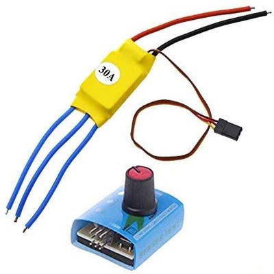 30A RC Brushless Motor Electric Speed Controller,Brushless Motor Speed Controller ESC servo Tester (ESC-Servo Tester)