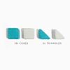Freshly Picked MagnetBlox Magnetic Construction Blocks for Kids, Standard Set, Blue Gray view 4