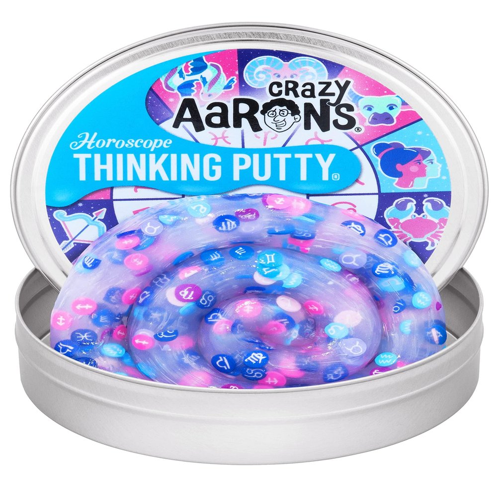 Crazy Aaron's Thinking Putty - Horoscope - Sensory Putty for Kids and Grown ups in a 4" Tin - Creative and Endless Fun, Stress Relief Therapy Toys, Never Dries Out - Made in USA