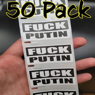 50PCS Fuck Putin Stickers