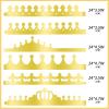 Axeyil 38 Pcs Paper Crowns for Kids Boys Girls Adults Princess Prince King, Classroom Crown, Birthday Party Hats with Gold Gem Jewels Number Letter Stickers, DIY Decorate Decor Favor Supplies view 3