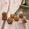 DND Dice Set Metal Dice Dungeons and Dragons Dice Gift Polyhedral Dice Set Role Playing Dice D20 Hollow Polyhedral Dices Sets for Dungeons and Dragons RPG MTG Table Games view 3