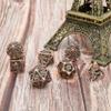 DND Dice Set Metal Dice Dungeons and Dragons Dice Gift Polyhedral Dice Set Role Playing Dice D20 Hollow Polyhedral Dice Set for Dungeons and Dragons RPG MTG Table Games view 3