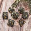 Dungeons and Dragons Dice DND Dice Set D and D dice Set D20 MTG Metal Dice Set Hollow Polyhedral Dice Role Playing Dice with Octopus Motifs for Dungeons and Dragons RPG Table Games view 2