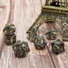 Dungeons and Dragons Dice DND Dice Set D and D dice Set D20 MTG Metal Dice Set Hollow Polyhedral Dice Role Playing Dice with Octopus Motifs for Dungeons and Dragons RPG Table Games view 3
