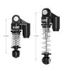 MRC SCX24 Shocks Aluminum Shock Absorber Damper Set for 1/24 Axial RC SCX24 Deadbolt C10 Betty Gladiator Bronco (Black) view 3