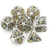 DND Dice Set Metal Dice Dungeons and Dragons Dice Gift Polyhedral Dice Set Role Playing Dice D20 Hollow Polyhedral Dice Set for Dungeons and Dragons RPG MTG Table Games view 1