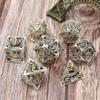 DND Dice Set Metal Dice Dungeons and Dragons Dice Gift Polyhedral Dice Set Role Playing Dice D20 Hollow Polyhedral Dice Set for Dungeons and Dragons RPG MTG Table Games view 2
