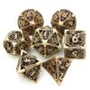 DND Dice Set Metal Dice Dungeons and Dragons Dice Gift Polyhedral Dice Set Role Playing Dice D20 Hollow Polyhedral dice Set for Dungeons and Dragons RPG MTG Table Games view 1