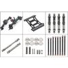 Greendhat SCX10 Metal Chassis Frame kit 313mm Wheelbase with Prefixal Planetary Gearbox Portal Axle for 1/10 RC Crawler Off Road Truck ( Color : 6pcs Set ) view 1
