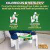 Gagster Royal Squat Putter  Mini Golf Toilet Game  Foldable Potty Stool for Adults  Funny Gag Gift for Men  White Elephant Present Ideas for Office  Indoor Golf Game for Men view 2