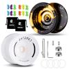 MAGICYOYO Pack of 2 Responsive Yoyos - N11 Black Golden Yoyo and K2 Snow White Fingerspin Yo Yo for Kids Beginners, Dual Purpose Yo Yyos with Unresponsive Bearings Kit, 2 Yo-yo Bags, 12 Yo-yo Strings view 1