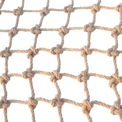 Ccsh Climbing Net 10mm Coarse Climbing Net for Children, Outdoor Safety Climbing Network Cargo Net Rock Rope Ladder, Jute Trellis Twine for Home School Shop (Size : 2x9m(7x29ft))
