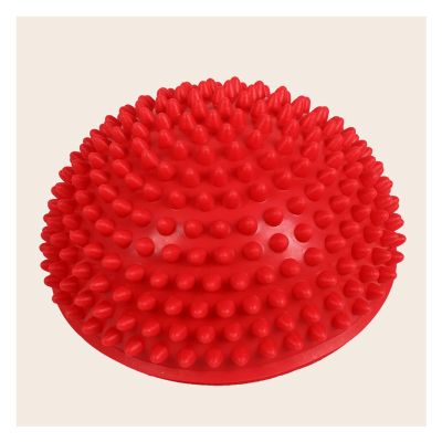 HUAHUA Stepping Stones Kids Physical Balance Training Stepping Stone, Semicircular Tactile Massage Ball, Children Exercise Hand and Foot Coordination (Color : Red, Size : 5pcs)
