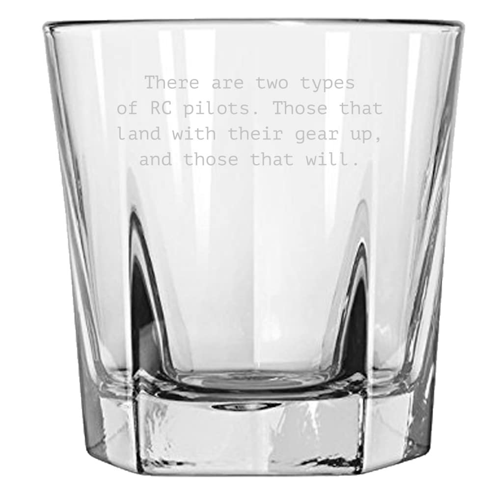 RC Planes Gift - RC Aircraft Rocks Glass - RC Plane Pilot Present - Radio Controlled Aircraft - Whiskey Tumbler - Two Types Of Rc Planes