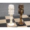 4" Animal Kingdom Series Chess Pieces Only Set - Distress Antiqued Camel Bone view 4