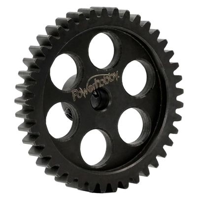 Power Hobbies Hardened Steel Pinion Gear w 2 Grub Screws Speed Run/Drag Racing Mod 1 / Mod1 5mm (45T)